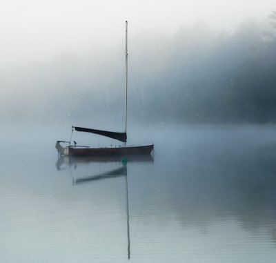 Lake Wentworth in the  in early morning mist