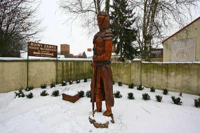 Czersk - Wooden sculpture of knight