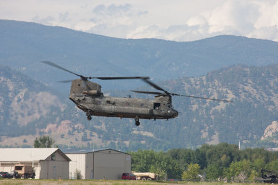 A Chinook Working the Boulder Flood