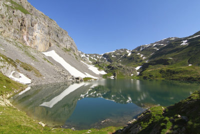 High mountain lake