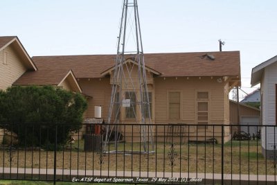 Ex- ATSF depot  of  Spearman, Texas 