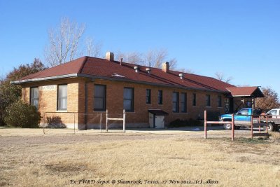 Ex-FW&D depot of Shamrock, Texas 