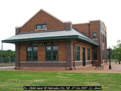 Ex-CBQ depot  Nebraska City NE 002.jpg