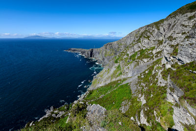 Fogher Cliffs with Dingle Peninsula Far Behind, Valentia Island