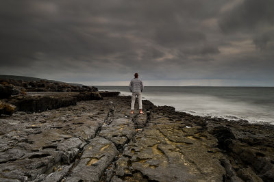 Self Portrait, Fanore Beach, The Burren
