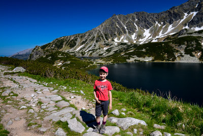 Alex at The Great Polish Lake 1664m, Five Polish Lakes Valley, High Tatra