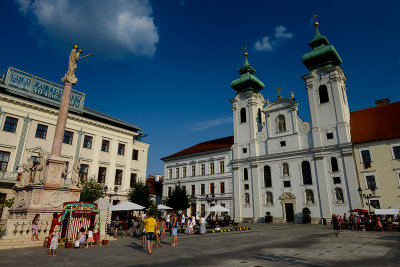 Szchenyi tr, Old Town in Gyor