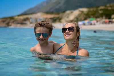 Alex and Aneta, Drymades Beach, Dhërmi