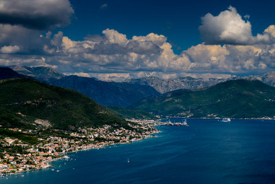 View of Herceg Novi from Lustica Peninsula