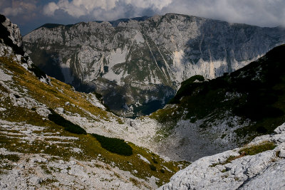 Ilin Do pass 2230m with Planinica 2330m behind, Durmitor NP