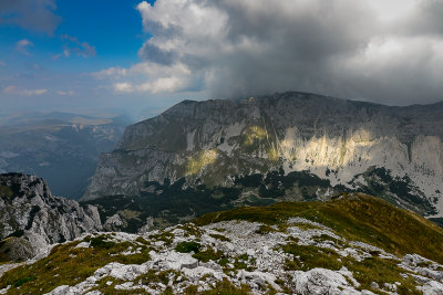 Planinica 2330m and Susica Canyon on the left from Prutas ascent, Durmitor NP