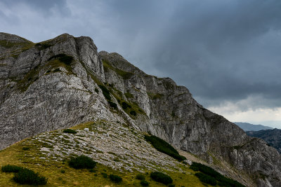 Ilin Do pass 2230m with Prutas 2393m behind, Durmitor NP