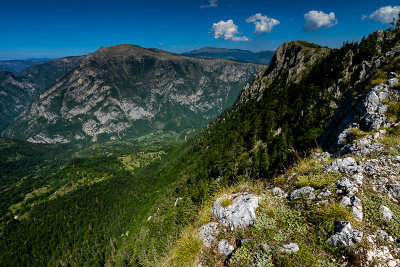 Curevac 1625m and Tara River Canyon below, Durmitor NP