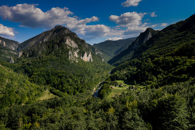 Tara River Canyon from Durdevica Tara Bridge