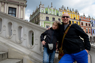 Alex and I, Market Square in Zamosc