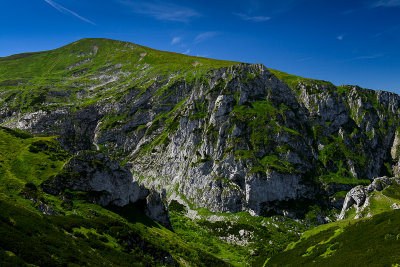 Wielka Turnia 1847m and Malolaczniak 2096m above on the left, West Tatra