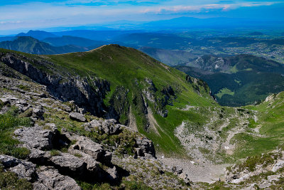 Looking down towards Koscielisko from Krzesanica 2122m, West Tatra