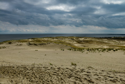 Parnidis Dune, Curonian Lagoon behind, Curonian Spit