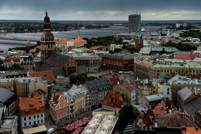 Old Town in Riga from above 