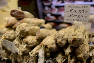 Ham and cheese shop, Quadrilatero, Bologna