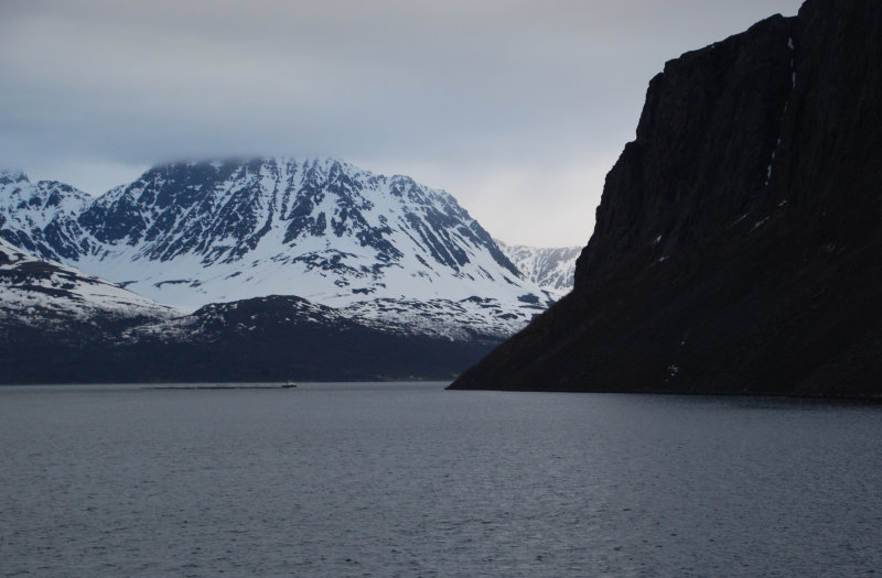 Traveling past the coast of North Norway