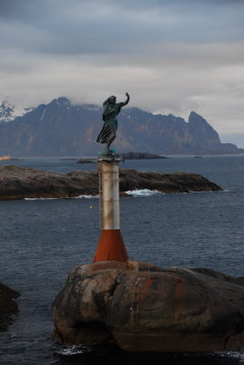 Pulling into Svolvaer on the Lofoten Islands, Norway