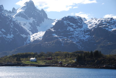 Farms near the Trollfjorden