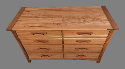 Chest of drawers (jatoba, laurel, koa, Honduras mahogany, ebony)