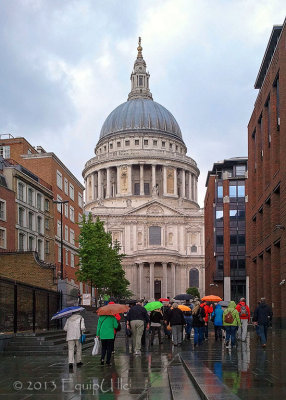 St Paul's Cathedral and Umbrellas