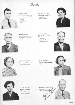 1951 Albacard pages as Freshmen