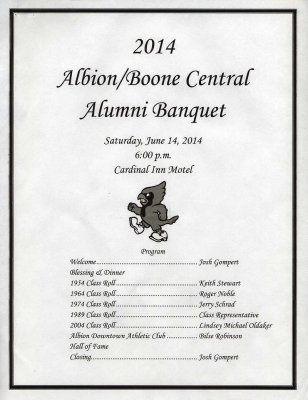 2014 Alumni Banquet page 1