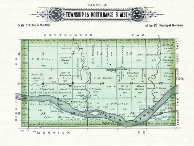 Map A1 Township 15N Range 8W-Loup River West