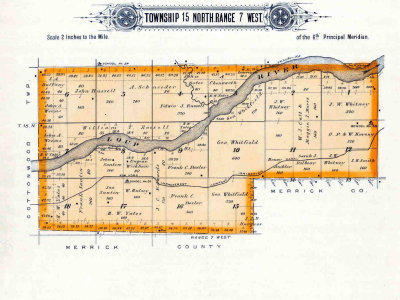 Map A2 Township 15N Range 7W-Loup River East