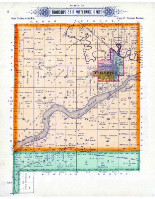 Map B3 Township 15-16N Range 6W-Fullerton. Loup River