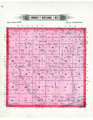 Map C4 Township 17N Range 5W-Council Creek, Union Pacific RR, Plum Creek