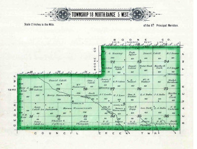 Map D4 Township 18N Range 5W-Skeede Creek