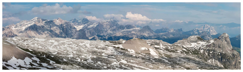 Panoramic views from Col de Puez
