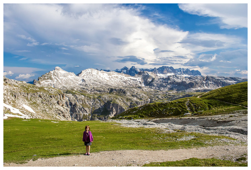 Norah at Rifugio Puez