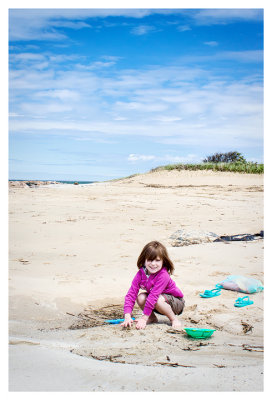 Sand play at Paines Creek Beach