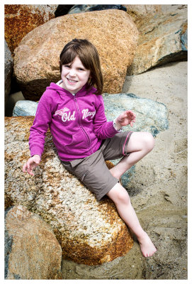 Norah on the rocks