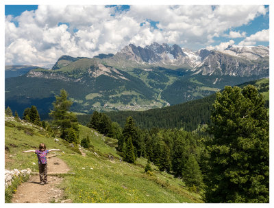 Heading to Rifugio Vicenza