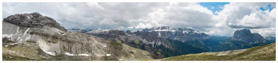 View from Forcella della Piza (2489m)