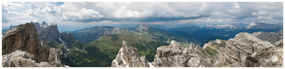 Panoramic views from Col de Puez