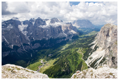 The Sella group and Alta Badia from Sassongher