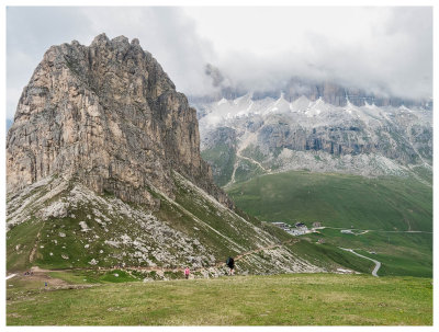 Sas Bece above Passo Pordoi