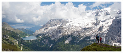 Lago Fedaia, Marmolada, and Steve and Norah