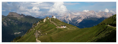 View of Rosengarten to the west when leaning out our window