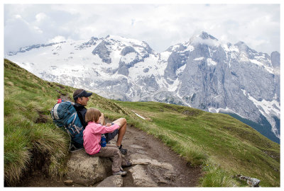 Enjoying the Marmolada views