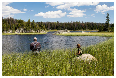 Fishing with Grandpa at Little Bear Lake
