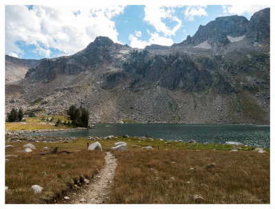 A run on the Teton Crest Trail - Lake Solitude